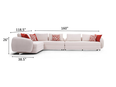 Toscana 160" / 118.5" Wide Modular Sectional