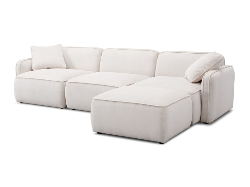 Travie 111.9" Wide Corduroy Velvet Modular Sectional