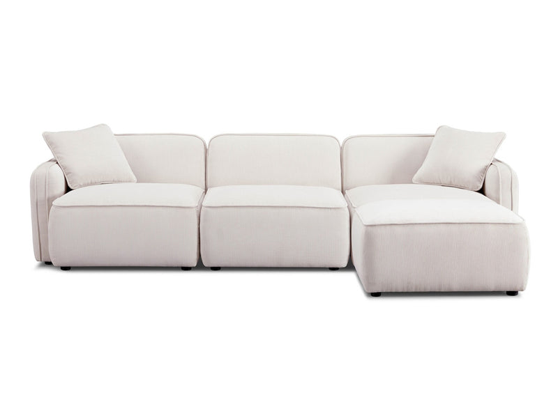 Travie 111.9" Wide Corduroy Velvet Modular Sectional