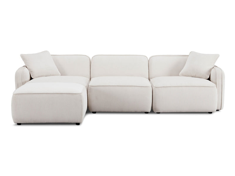 Travie 111.9" Wide Corduroy Velvet Modular Sectional