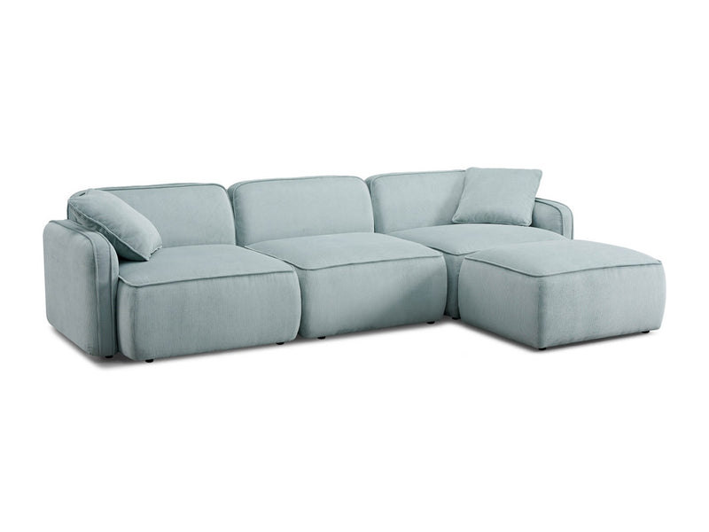 Travie 111.9" Wide Corduroy Velvet Modular Sectional