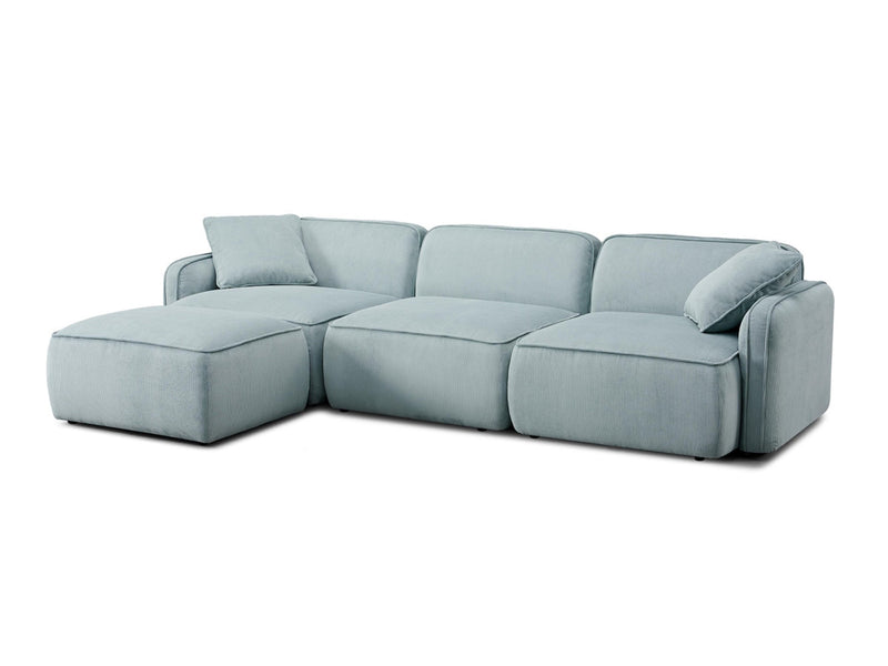Travie 111.9" Wide Corduroy Velvet Modular Sectional