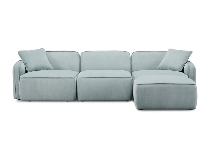 Travie 111.9" Wide Corduroy Velvet Modular Sectional