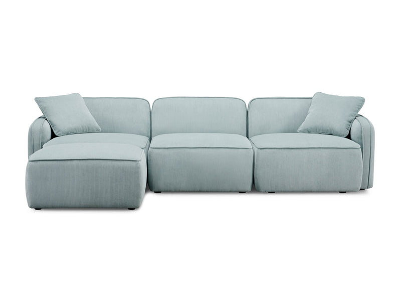 Travie 111.9" Wide Corduroy Velvet Modular Sectional