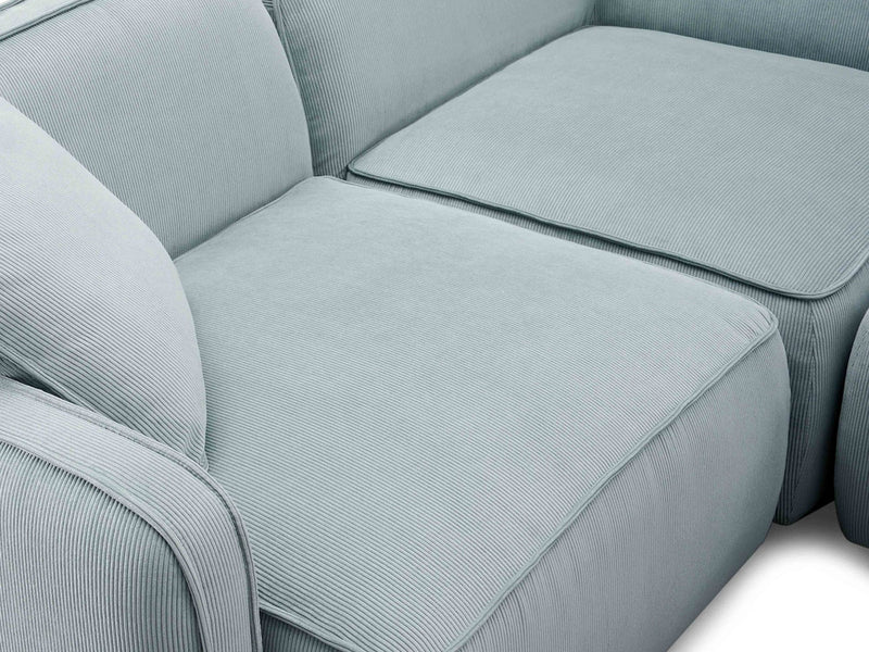 Travie 111.9" Wide Corduroy Velvet Modular Sectional