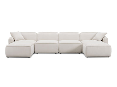 Travie 145.8" Wide Corduroy Velvet Modular U Sectional