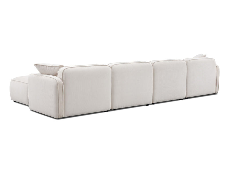 Travie 145.8" Wide Corduroy Velvet Modular U Sectional