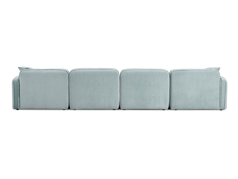 Travie 145.8" Wide Corduroy Velvet Modular U Sectional