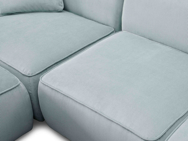 Travie 145.8" Wide Corduroy Velvet Modular U Sectional