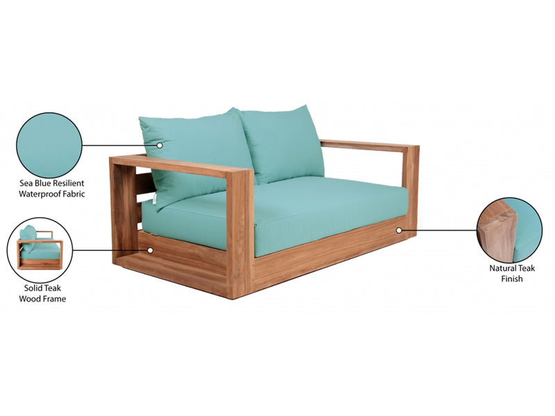 Tulum 63" Wide Patio Loveseat