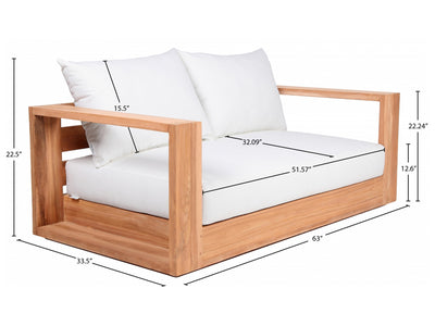 Tulum 63" Wide Patio Loveseat