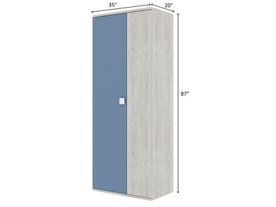 Jazz 35" Wide 2 Door Wardrobe