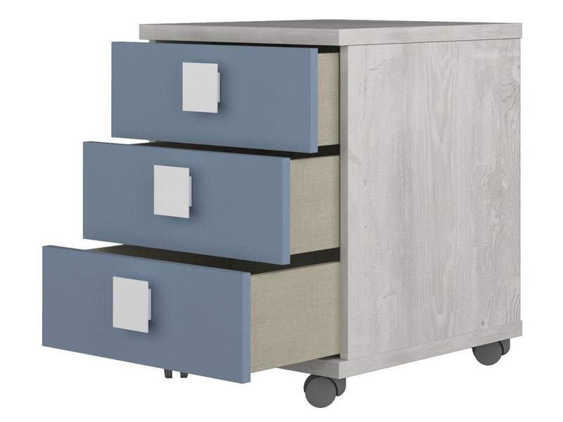 Jazz 23" Tall 3 Drawer Nightstand