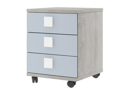 Jazz 23" Tall 3 Drawer Nightstand