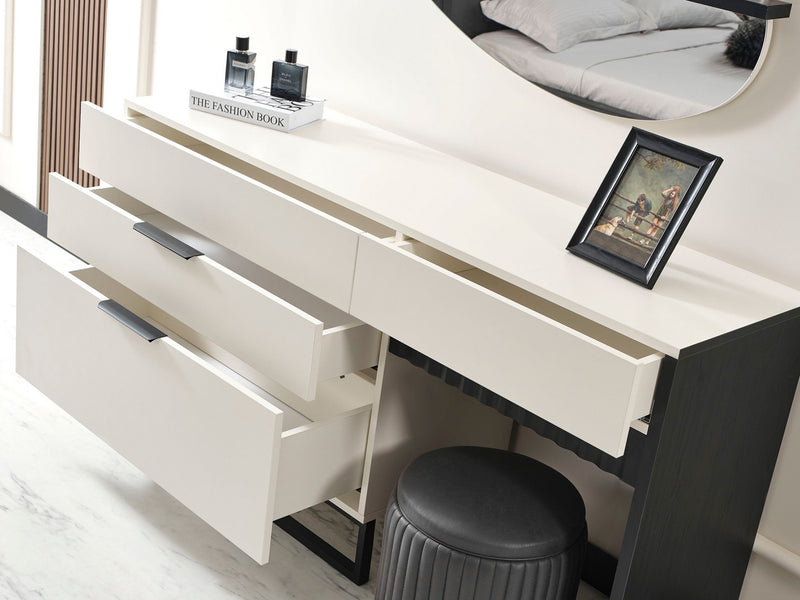 Safir 4 Drawer Dresser With Mirror