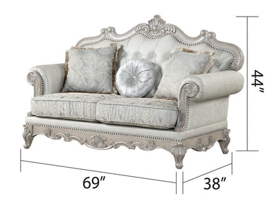 Tuscan 69" Wide Tufted Traditional Loveseat