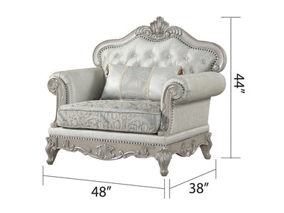 Tuscan 48" Wide Tufted Traditional Armchair