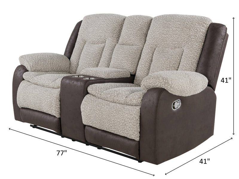 U4377 77" Wide Recliner Loveseat