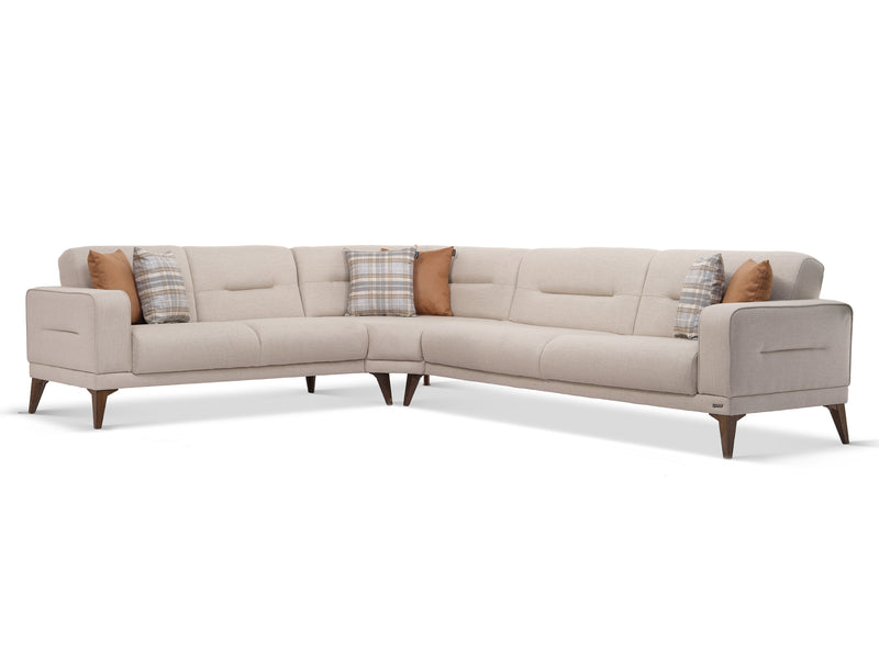 Vegas Ottoman 123.6" / 100.3" Wide Convertible Sectional