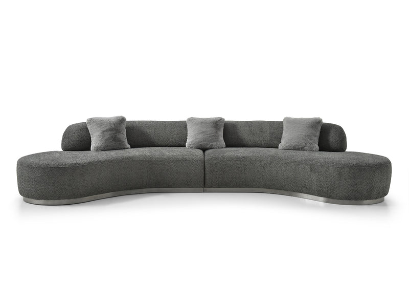 Perlaa 150" Wide Oval Sectional