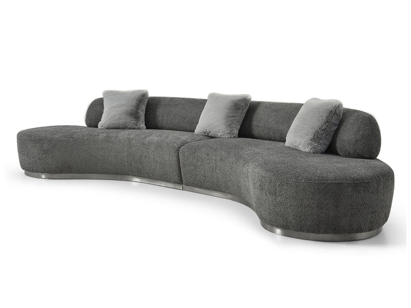 Perlaa 150" Wide Oval Sectional