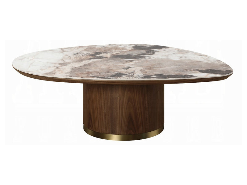 Willene 43" Wide Ceramic Top Coffee Table