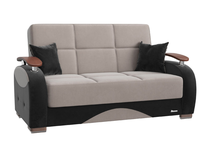 Yafah 63.8" Wide Convertible Loveseat