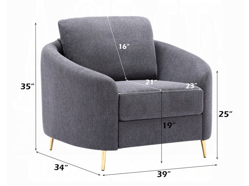 Yuina 39" Wide Armchair