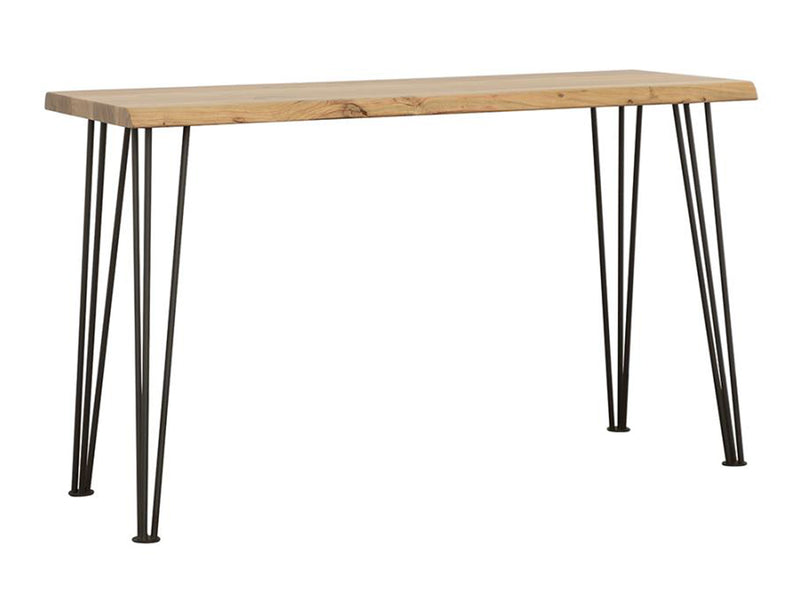 Zander 50" Wide Solid Acacia Wood Top Console Table